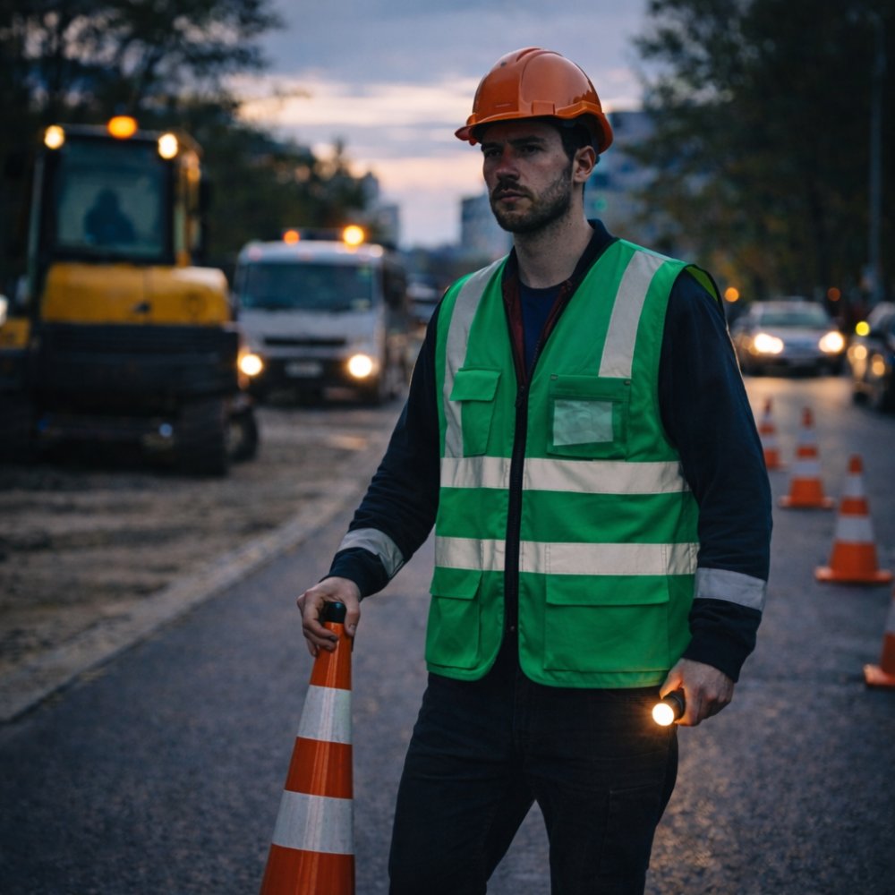 Siqnal Jilet HI-Viz VAULTEX 401-5 - Yasil
