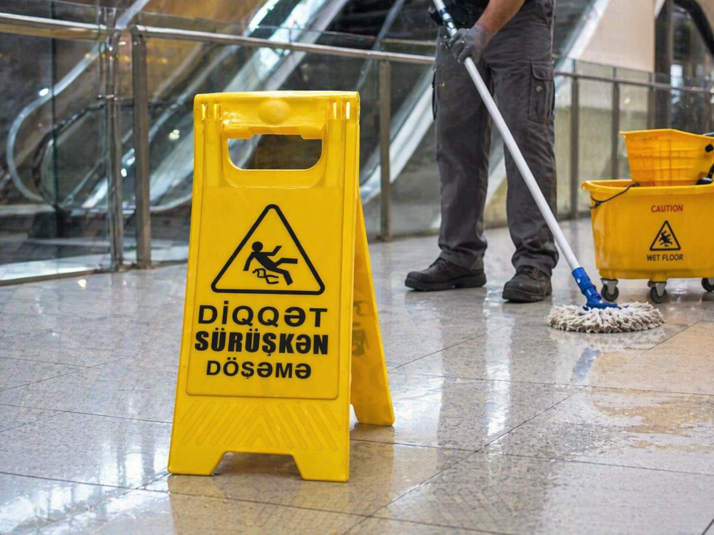 Yas doseme nisani - Wet floor