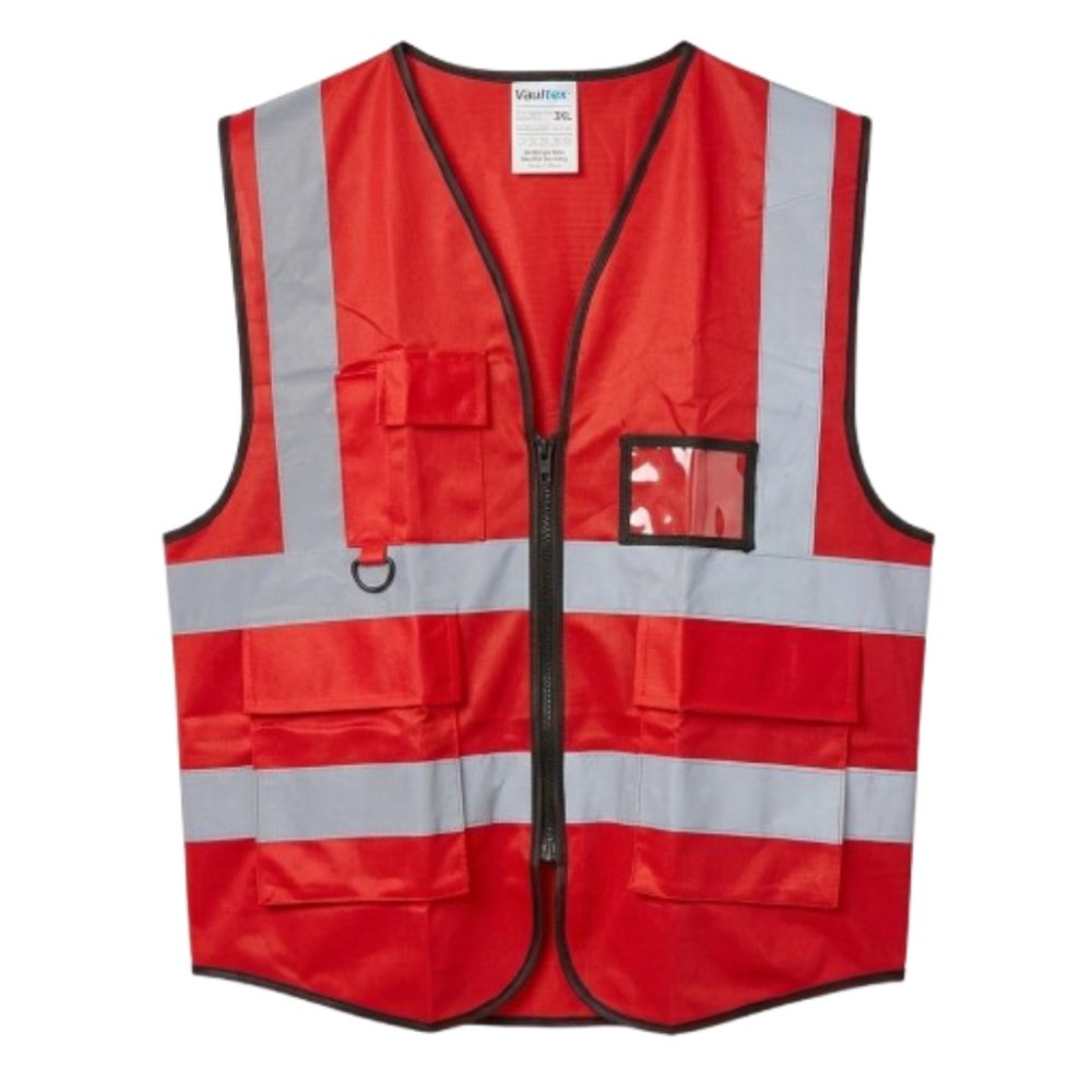 Siqnal Jilet HI-Viz VAULTEX 401-5 - Qirmizi